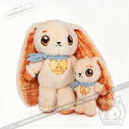 Happiness Rabbit Plush Keychain Accessory - Keychain