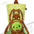 Plushie Dreadfuls -  Kiwi Rabbit - Plush Stuffed Animal - Mysterious