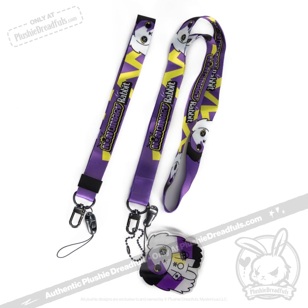 Plushie Dreadfuls Lanyard Strap Non Binary Keychain