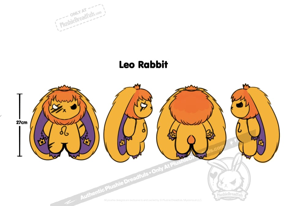 Plushie Dreadfuls - Leo Rabbit - Mysterious
