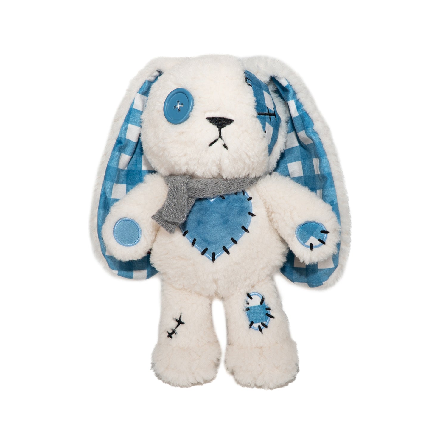 Plushie Dreadfuls - Blue Plaid Love Rabbit - Plush Stuffed Animal