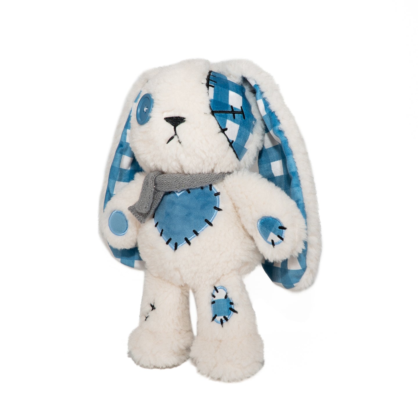Plushie Dreadfuls - Blue Plaid Love Rabbit - Plush Stuffed Animal