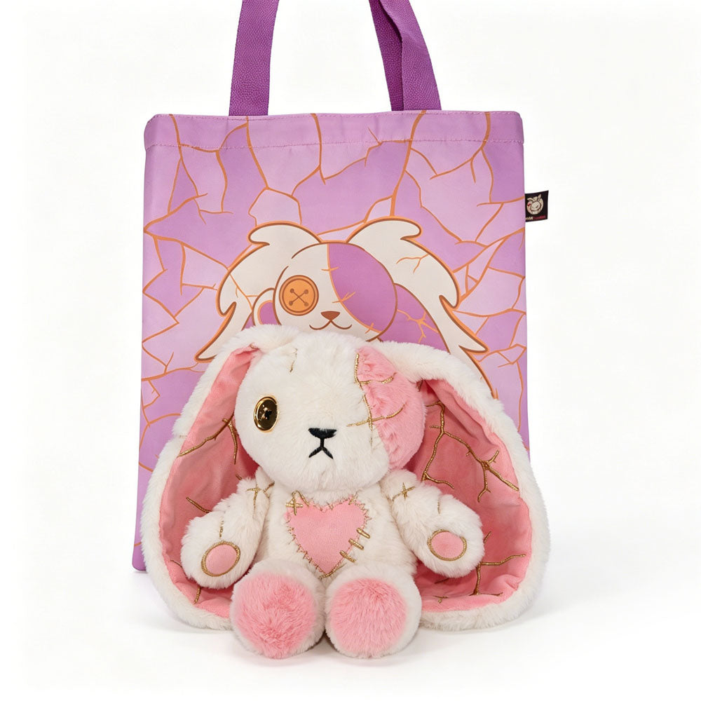 Plushie Dreadfuls -Pink Kintsugi Love Rabbit - Plush Stuffed Animal