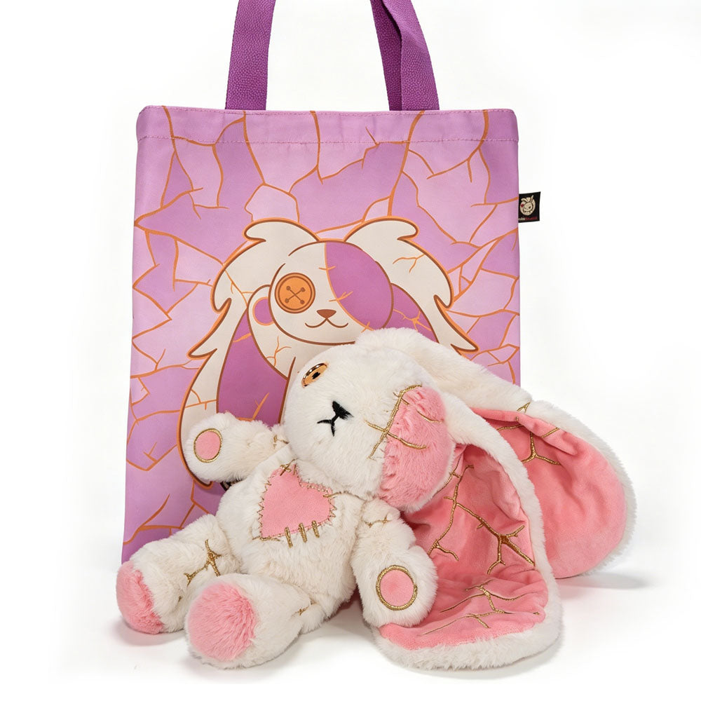 Plushie Dreadfuls -Pink Kintsugi Love Rabbit - Plush Stuffed Animal