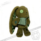 Plushie Dreadfuls - Lucky Green Plaid Love Rabbit - Plush Stuffed Animal - toy