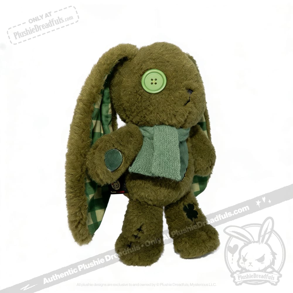 Plushie Dreadfuls - Lucky Green Plaid Love Rabbit - Plush Stuffed Animal - toy