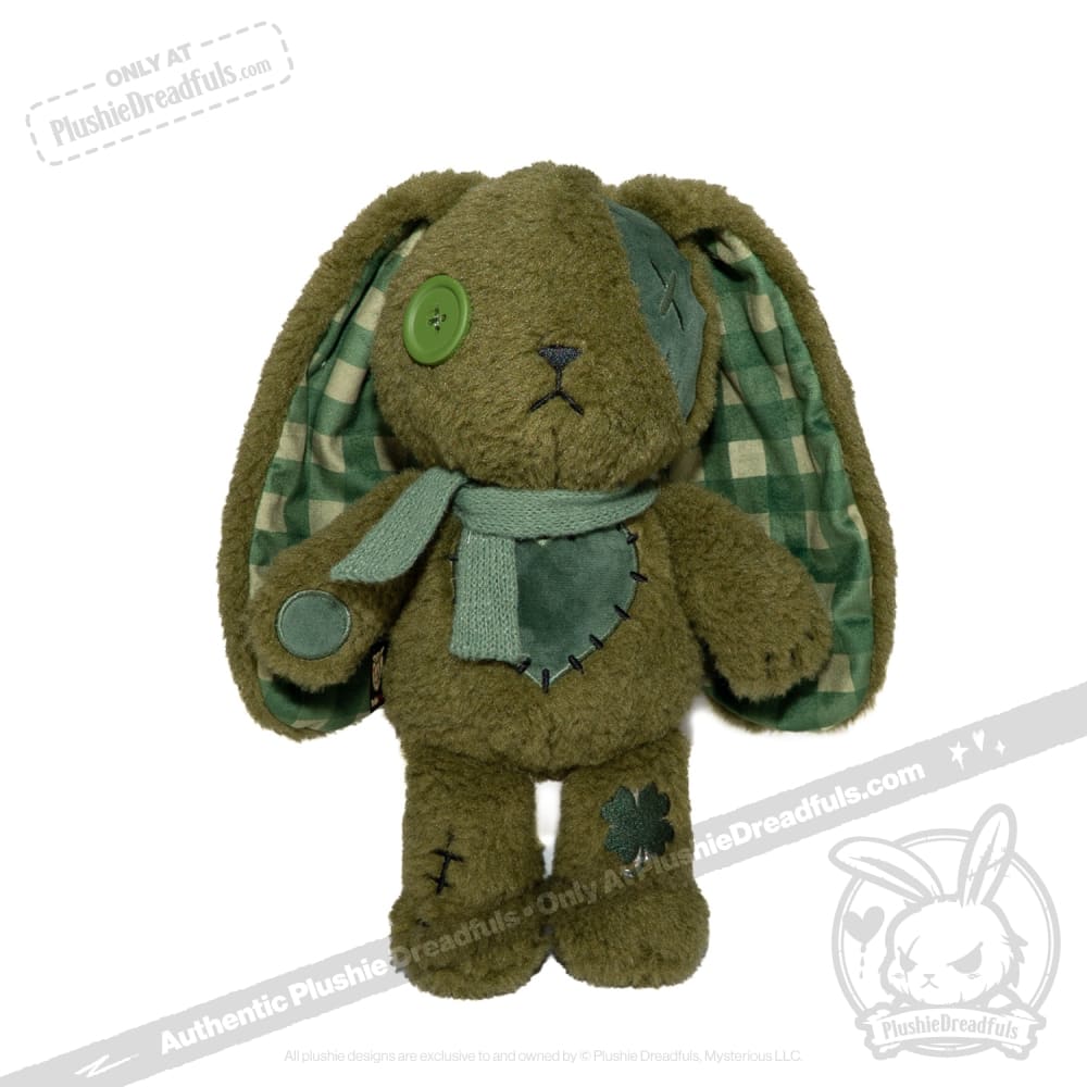 Plushie Dreadfuls - Lucky Green Plaid Love Rabbit - Plush Stuffed Animal - toy
