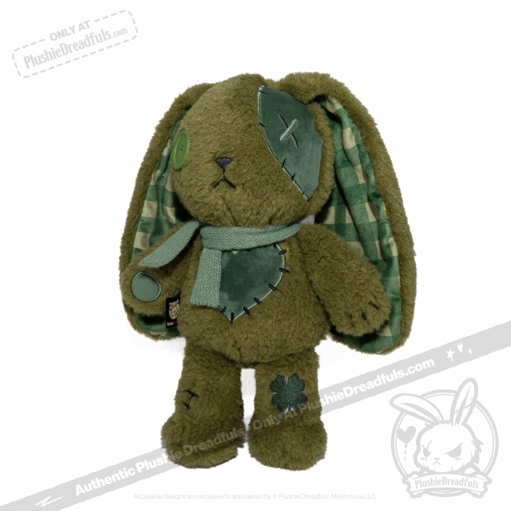 Plushie Dreadfuls - Lucky Green Plaid Love Rabbit - Plush Stuffed Animal - toy