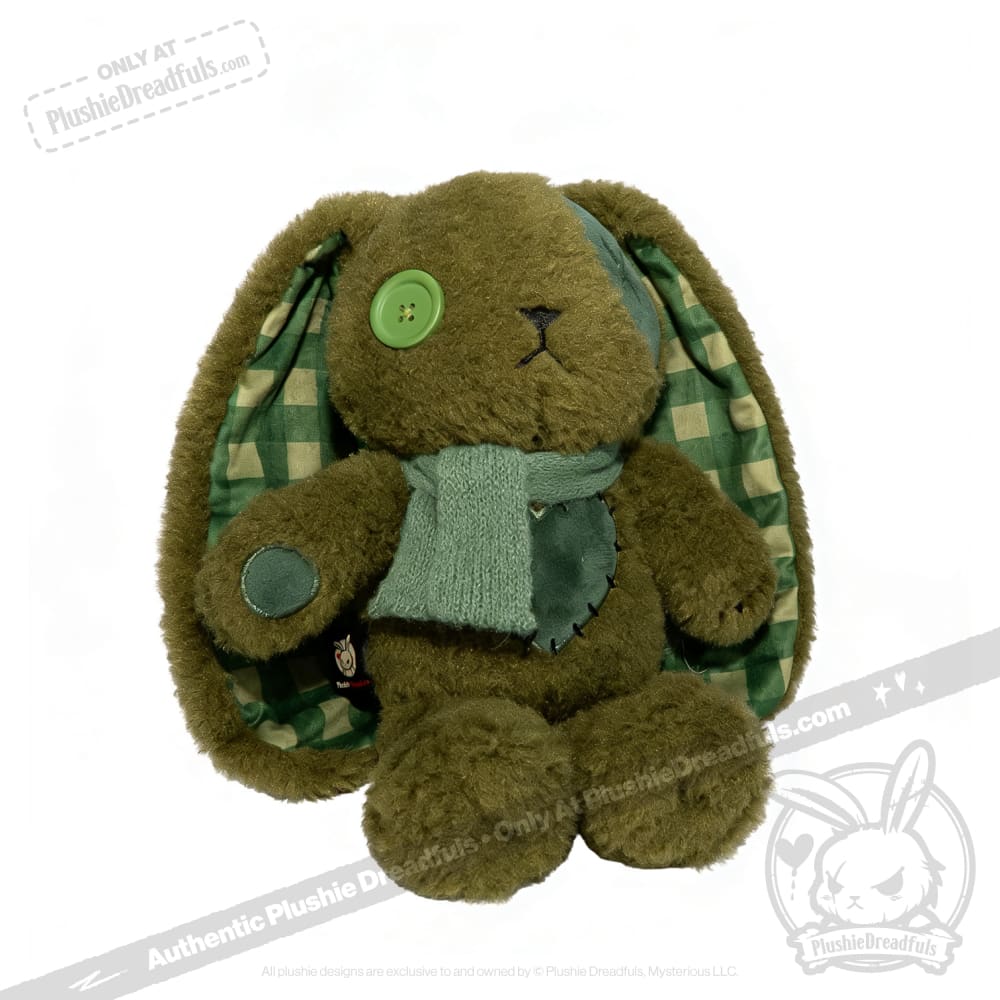 Plushie Dreadfuls - Lucky Green Plaid Love Rabbit - Plush Stuffed Animal - toy