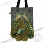 Plushie Dreadfuls - Lucky Green Plaid Love Rabbit - Plush Stuffed Animal - toy