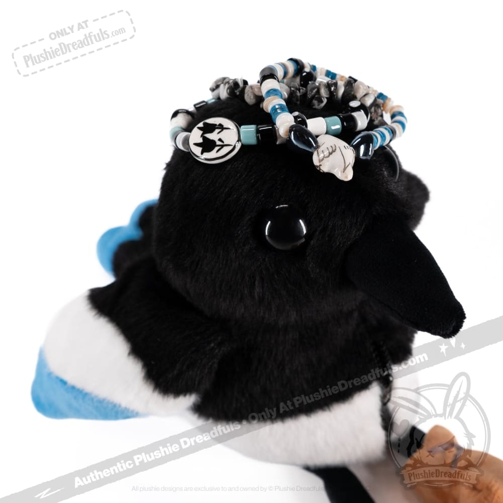 Plushie Dreadfuls - Magpie Stacking Friendship Bracelet