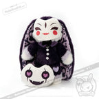 Masking Rabbit Goth Edition - Plush Rabbit Stuffed Animal - plush