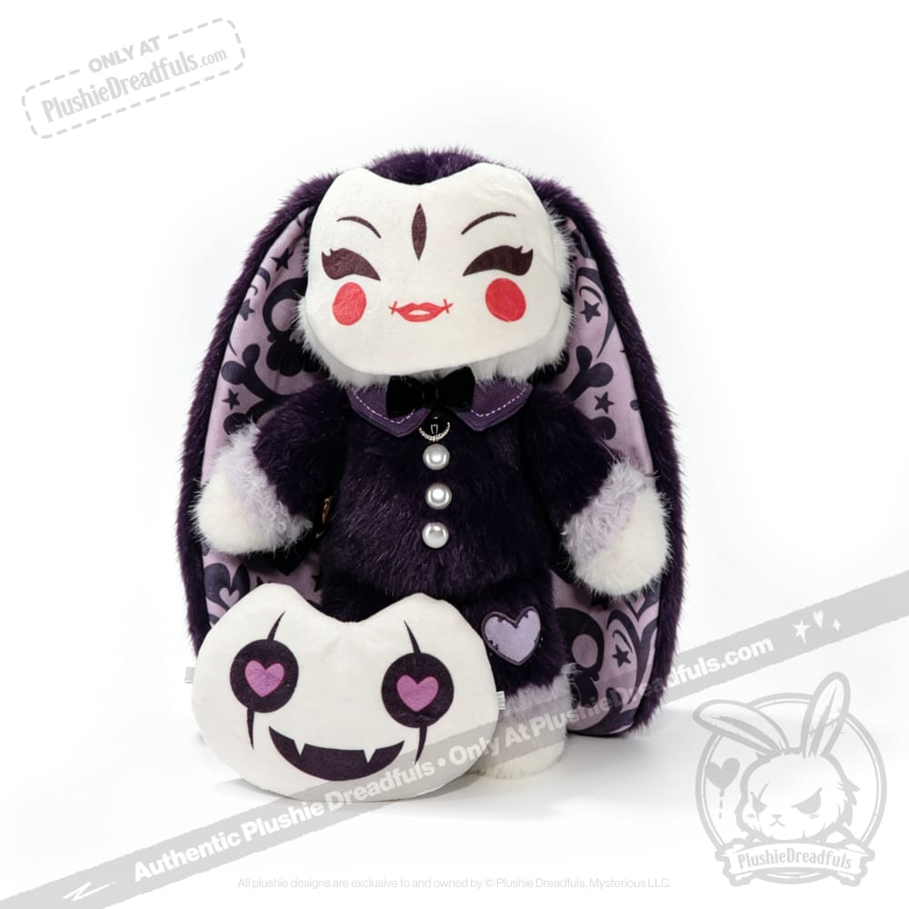 Masking Rabbit Goth Edition - Plush Rabbit Stuffed Animal - plush