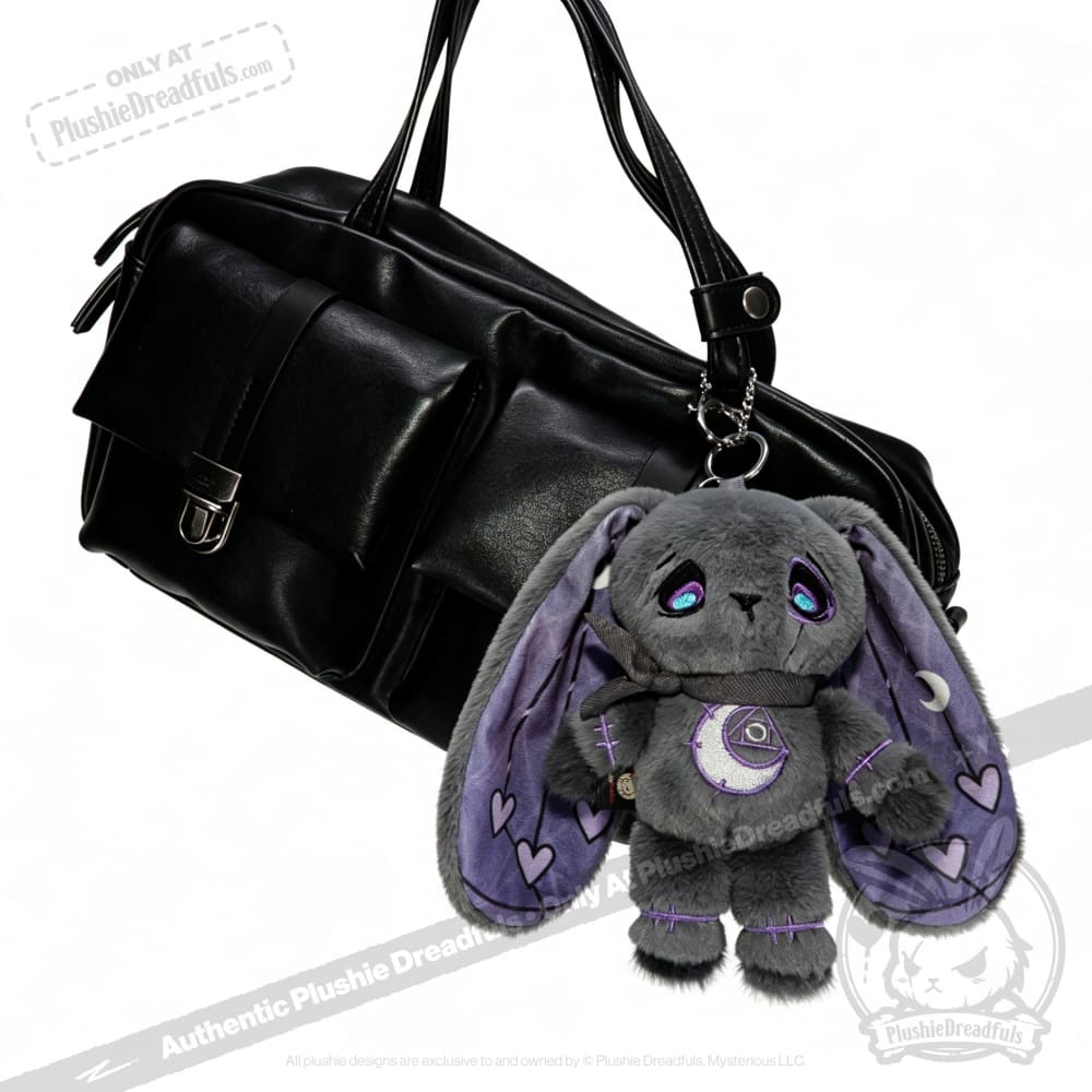 Melancholy Rabbit Plush Keychain Accessory - Keychain
