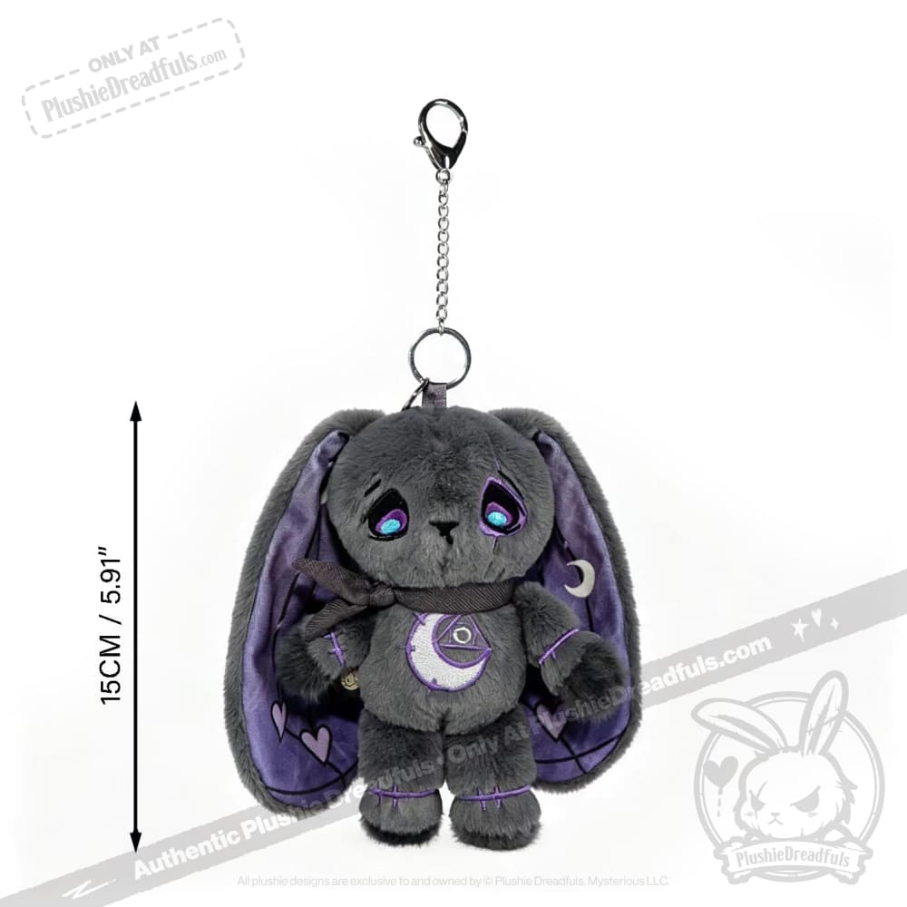 Melancholy Rabbit Plush Keychain Accessory - Keychain