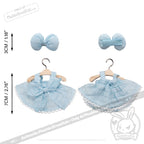 Mini Plush Outfit - Baby Blue Pinafore Dress accessory