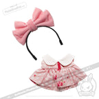 Mini Plush Outfit Big Pink Bow Outfit accessory