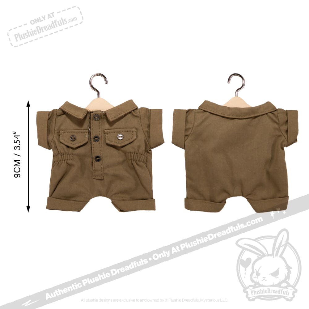 Mini Plush Outfit Brown Onesie accessory