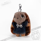 Mini Plush Outfit - Denim Pearl Bow Dress accessory