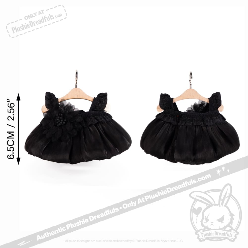Mini Plush Outfit - Fancy Black Dress accessory