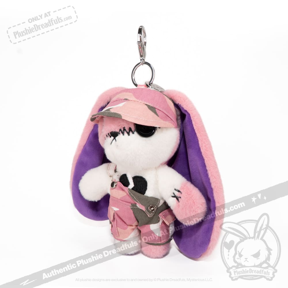 Mini Plush Outfit Pink Camo off the Shoulder Overalls accessory