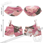 Mini Plush Outfit Pink Camo off the Shoulder Overalls accessory