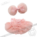 Mini Plush Outfit - Pink Cupcake Dress accessory