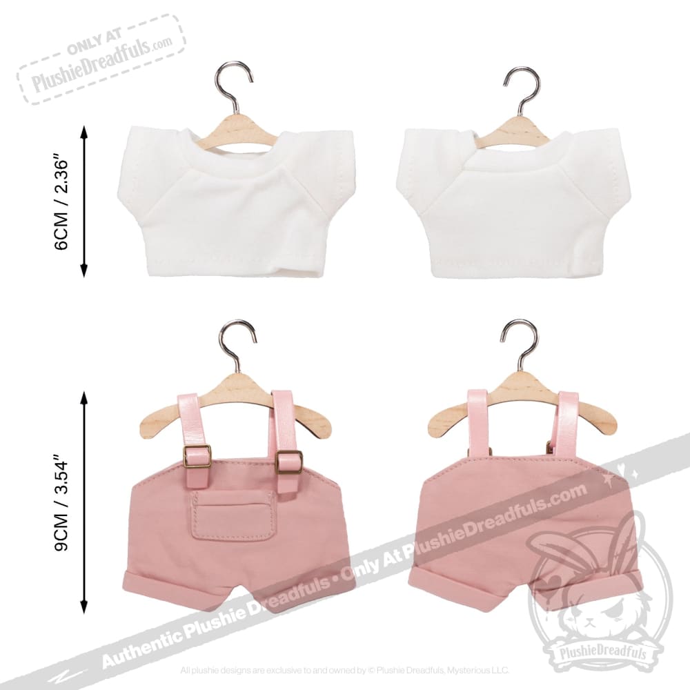 Mini Plush Outfit - Pink Farmeralls accessory
