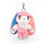 Mini Plush Outfit Pink off the Shoulder Overalls accessory
