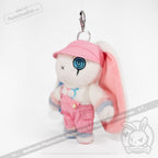 Mini Plush Outfit Pink off the Shoulder Overalls accessory