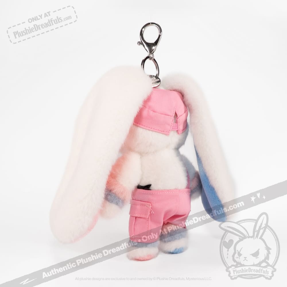Mini Plush Outfit Pink off the Shoulder Overalls accessory