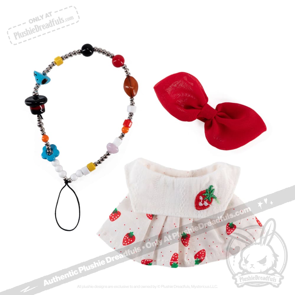 Mini Plush Outfit - Strawberry Outfit accessory