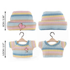 Mini Plush Outfit - Stripe Sweater and Beanie accessory