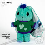 Plushie Dreadfuls - Mlm Gay Bunny Plush Stuffed Animal Plush
