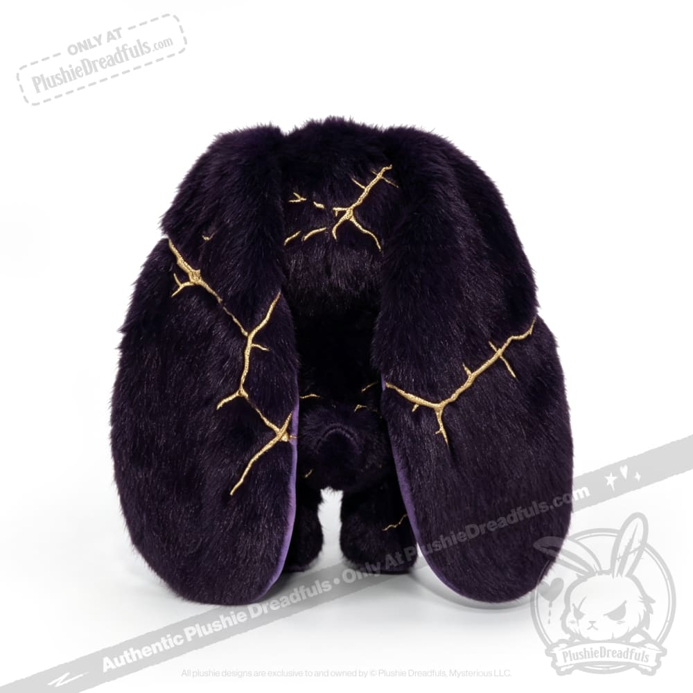 Plushie Dreadfuls -Obsidian Kintsugi Love Rabbit - Plush Stuffed Animal - toy