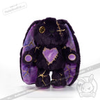 Plushie Dreadfuls -Obsidian Kintsugi Love Rabbit - Plush Stuffed Animal - toy