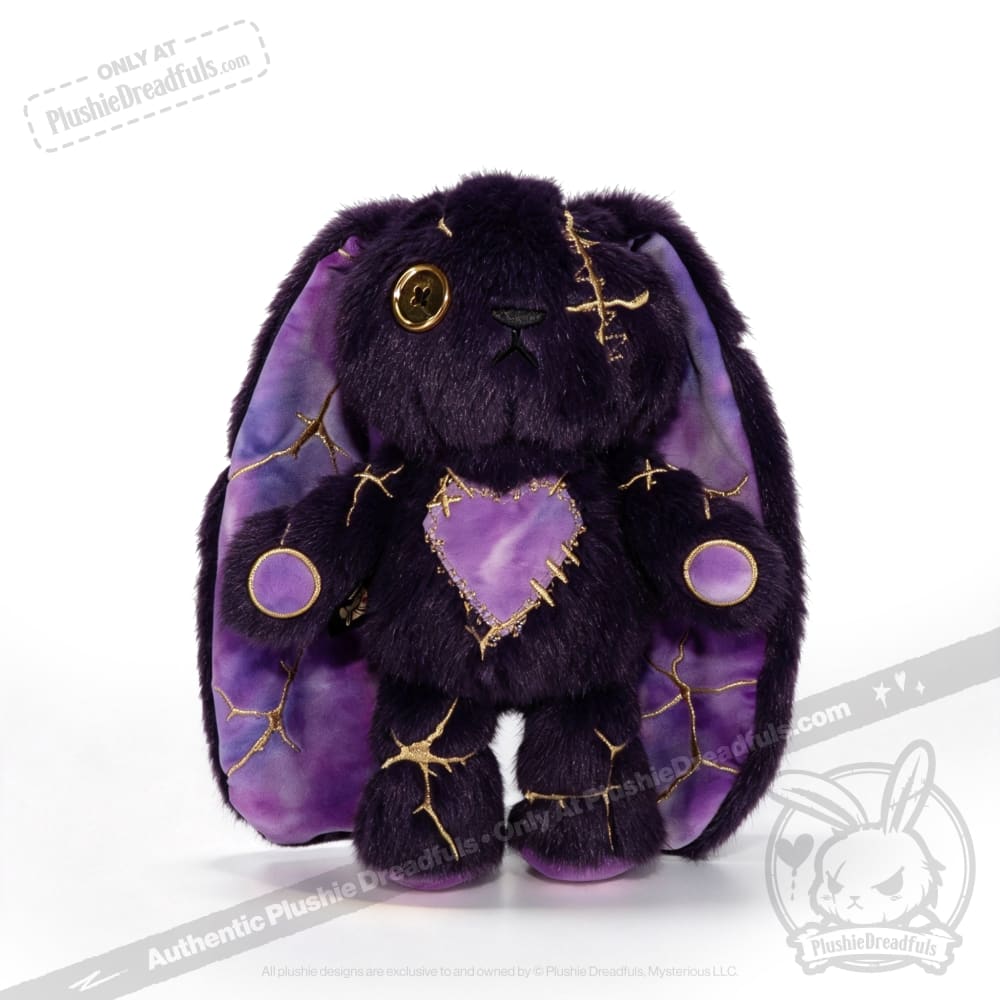 Plushie Dreadfuls -Obsidian Kintsugi Love Rabbit - Plush Stuffed Animal - toy