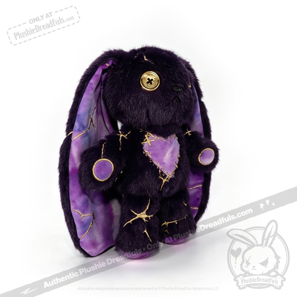 Plushie Dreadfuls -Obsidian Kintsugi Love Rabbit - Plush Stuffed Animal - toy