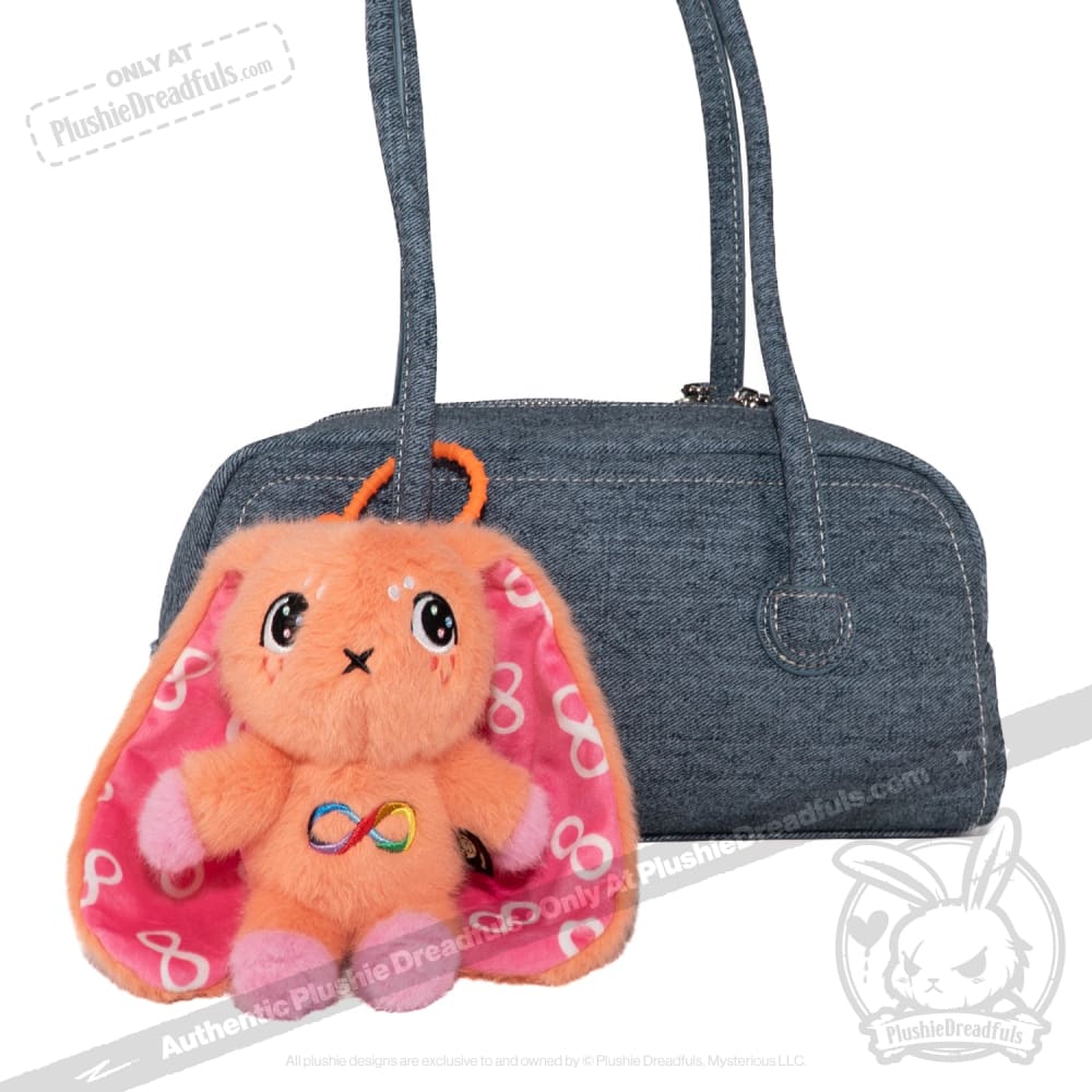 Plushie Dreadfuls - Orange Autism Rabbit Plush Keychain Accessory Keychain