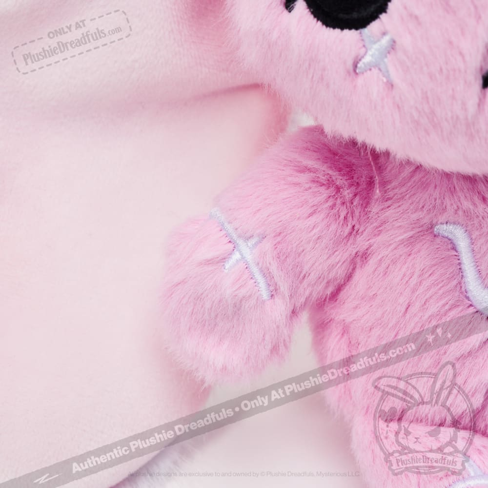 Plushie Dreadfuls - Pink Anxiety Rabbit Plush Keychain Accessory Keychain