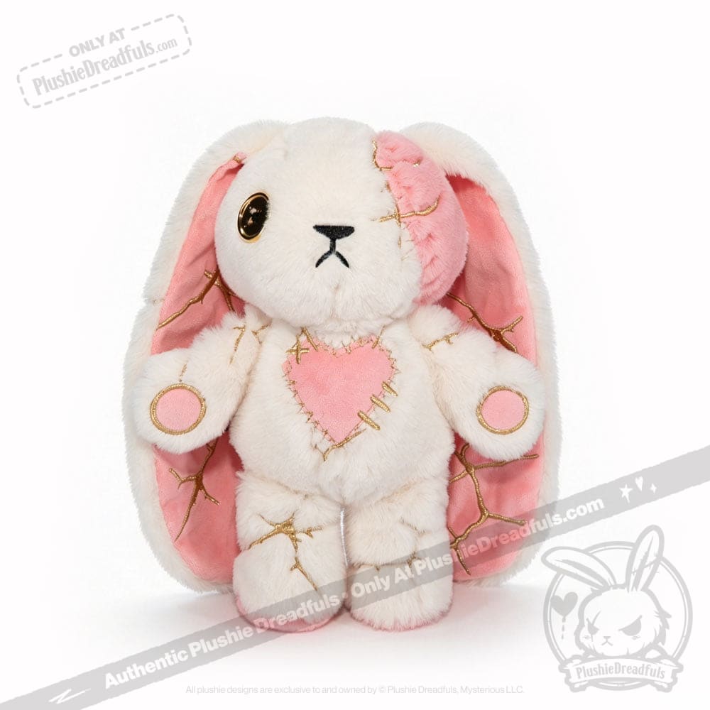 Plushie Dreadfuls -Pink Kintsugi Love Rabbit - Plush Stuffed Animal - toy