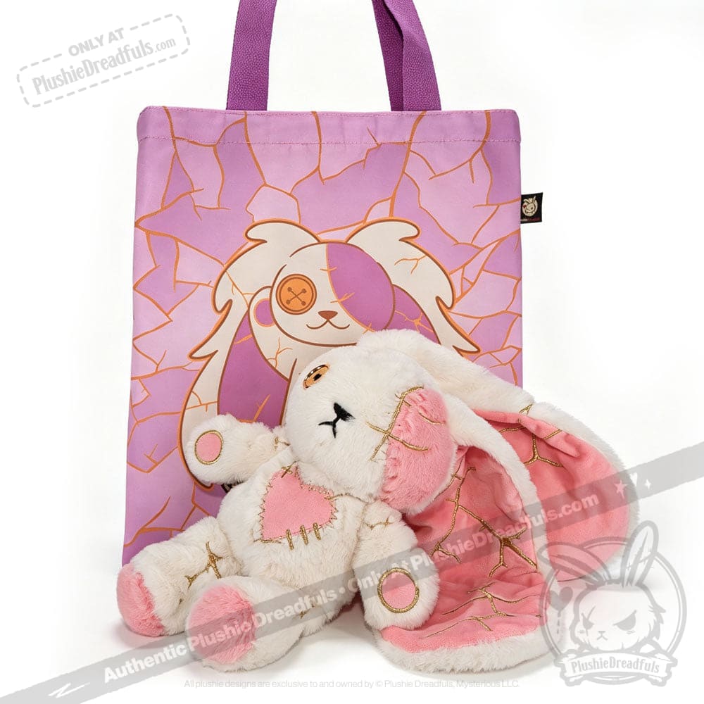 Plushie Dreadfuls -Pink Kintsugi Love Rabbit - Plush Stuffed Animal - toy