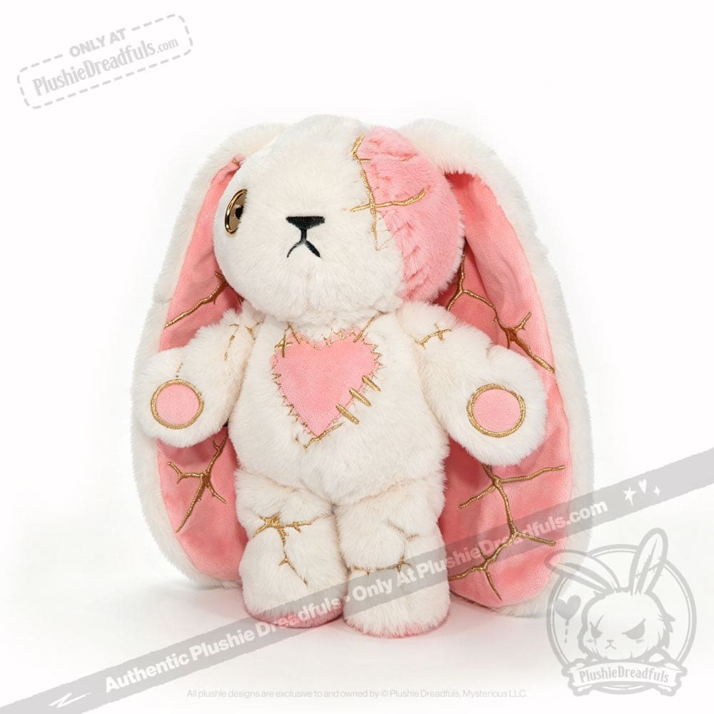 Plushie Dreadfuls -Pink Kintsugi Love Rabbit - Plush Stuffed Animal - toy