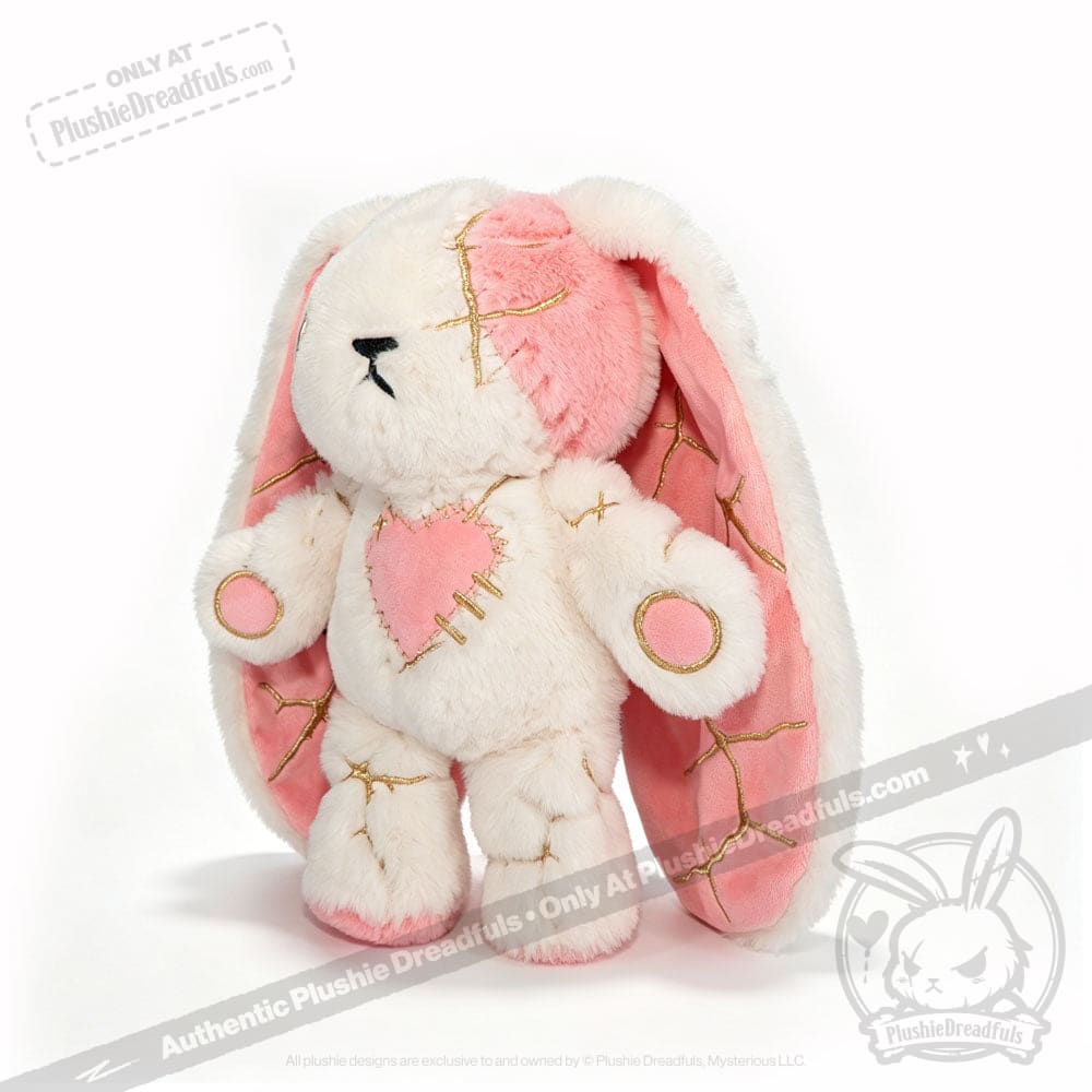 Plushie Dreadfuls -Pink Kintsugi Love Rabbit - Plush Stuffed Animal - toy