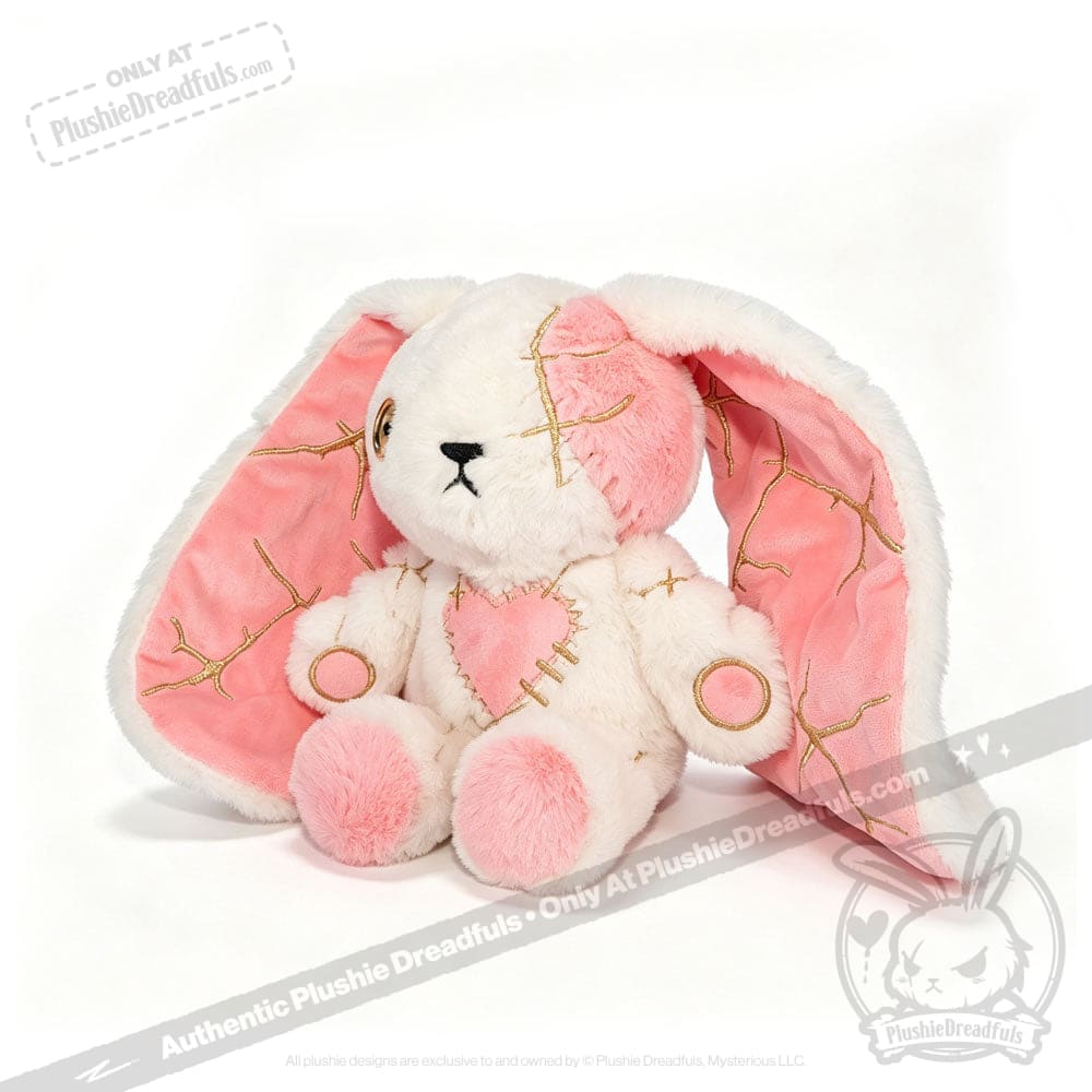 Plushie Dreadfuls -Pink Kintsugi Love Rabbit - Plush Stuffed Animal - toy