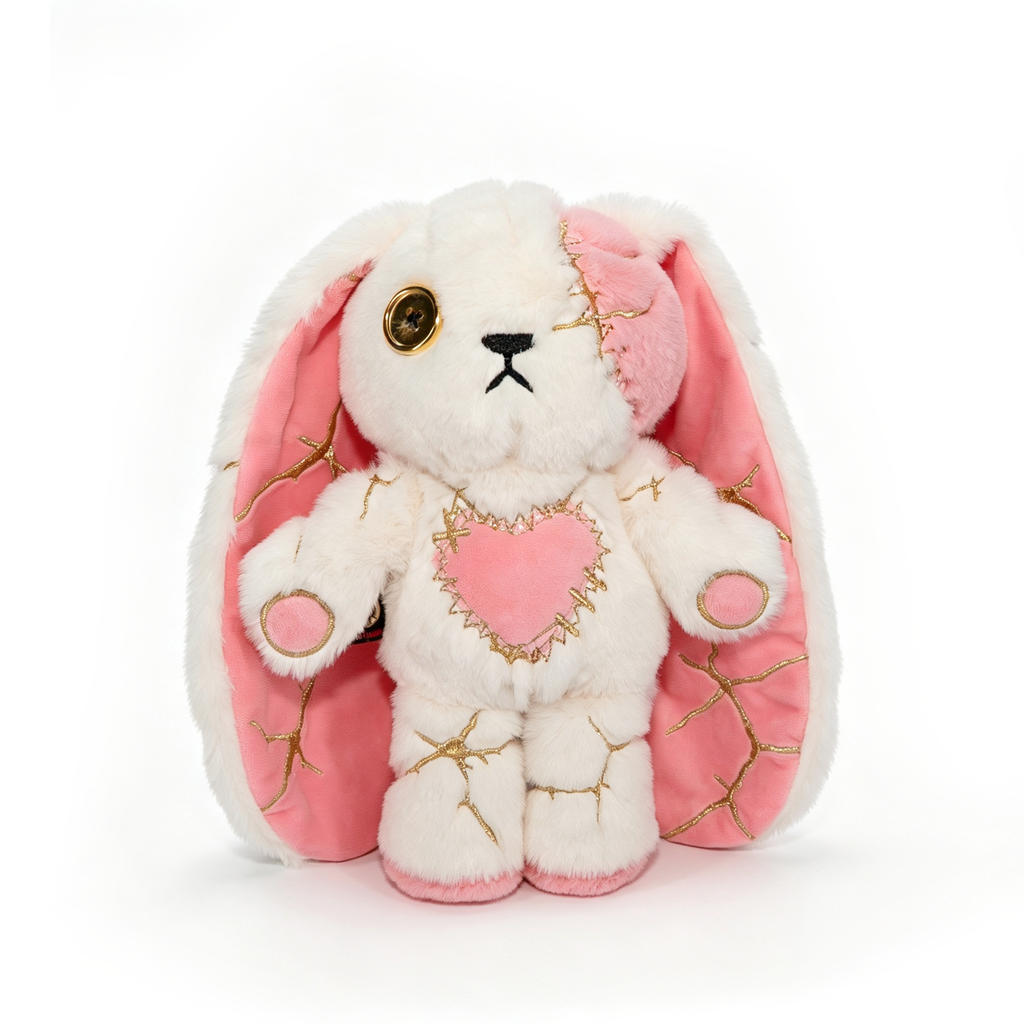 Plushie Dreadfuls -Pink Kintsugi Love Rabbit - Plush Stuffed Animal