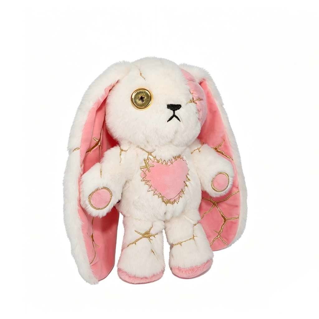 Plushie Dreadfuls -Pink Kintsugi Love Rabbit - Plush Stuffed Animal