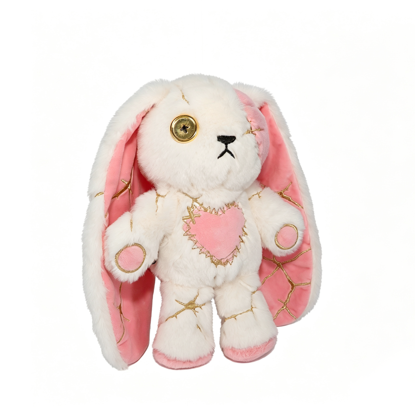 Plushie Dreadfuls -Pink Kintsugi Love Rabbit - Plush Stuffed Animal