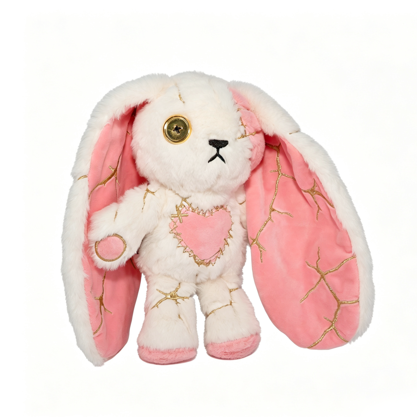 Plushie Dreadfuls -Pink Kintsugi Love Rabbit - Plush Stuffed Animal