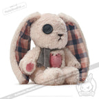 Plushie Dreadfuls - Plaid Love Rabbit - Plush Stuffed Animal toy